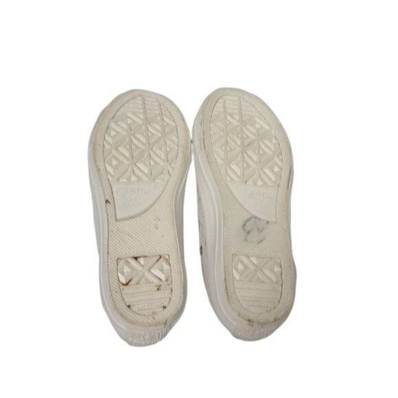 Converse Gold Metallic Low Top Casual Youth Sneakers Size 3 - Picture 6 of 7